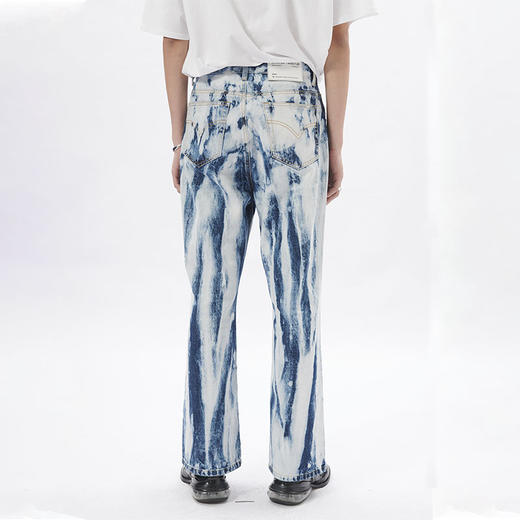 TERRAINCOGNITA2020SSG系列手工重工水洗微喇叭牛仔裤潮流男女款 商品图2