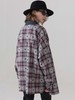 MODITEC 爱心格纹法兰绒衬衫 OVERSIZE衬衫外套 情侣款 商品缩略图0