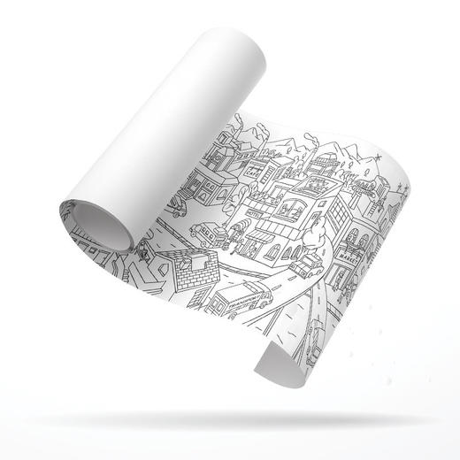 弥鹿 MD4088十米画卷-城市 商品图1