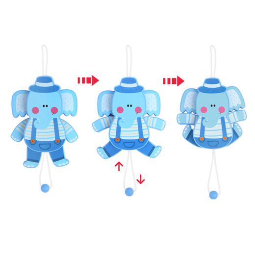 弥鹿mideer木质拉线木偶-盖比象 商品图1