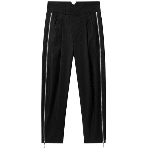 MODITEC 21SS 侧拉链可变形黑色西裤 直筒宽松休闲裤 商品图4