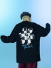 MODITEC 20FW 双色花朵棋盘格漫画长袖TEE 宽松薄款长袖 OVERSIZE 商品缩略图1