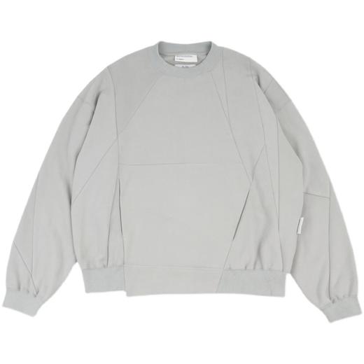 ATTEMPT SS21“STOMACHION” 线性分割圆领卫衣纯色休闲百搭上衣 商品图4