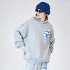 MODITEC 20秋冬 四色卡通蓝天白云发泡立体印花连帽卫衣 抓绒帽衫 商品缩略图0