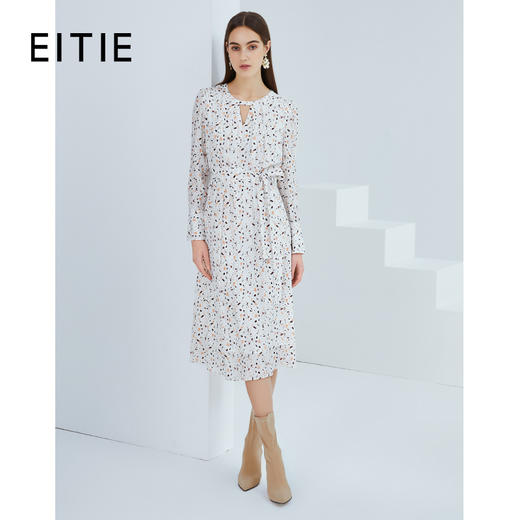 EITIE爱特爱6307003印花中款连衣裙 商品图0