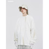 ATTEMPT SS21月牙拼接两穿圆领长袖T恤男女国潮宽松休闲明线上衣 商品缩略图2