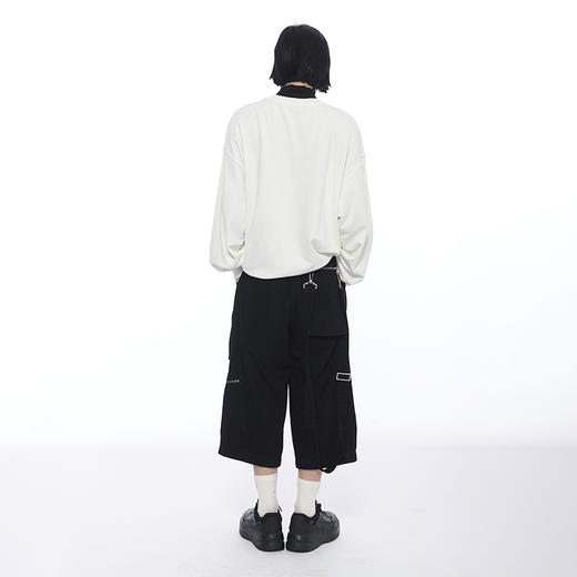 TERRA INCOGNITA多用可拆卸背包牛仔裤宽松休闲阔腿八分裤男女 商品图3