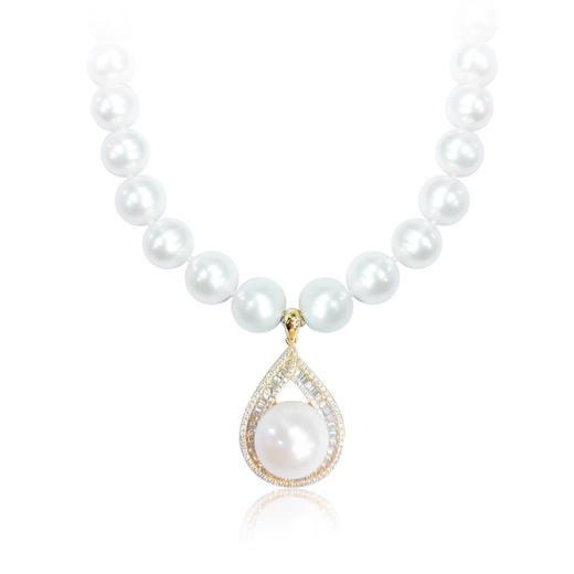 【3.8女神节礼物】珍珠项链 送女友送老婆送母亲 岁月有爱温润如珠 商品图0