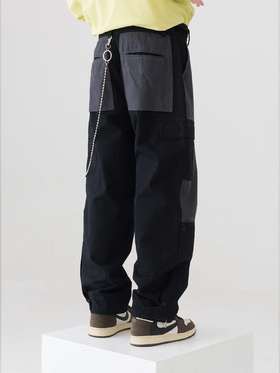 MODITEC AD-29 拼色侧扣直筒裤 改良BDU军裤 水洗工装裤 街头潮流