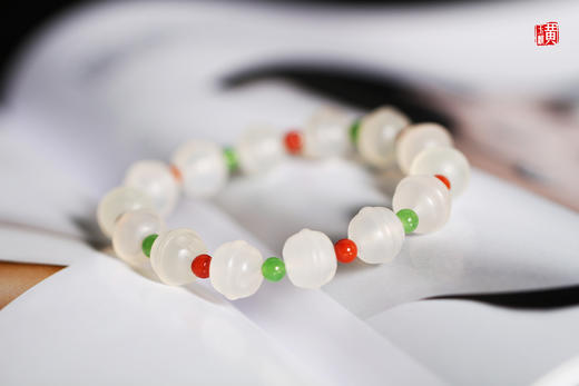 【触手生春】南红荔枝冻铃铛手串 商品图1