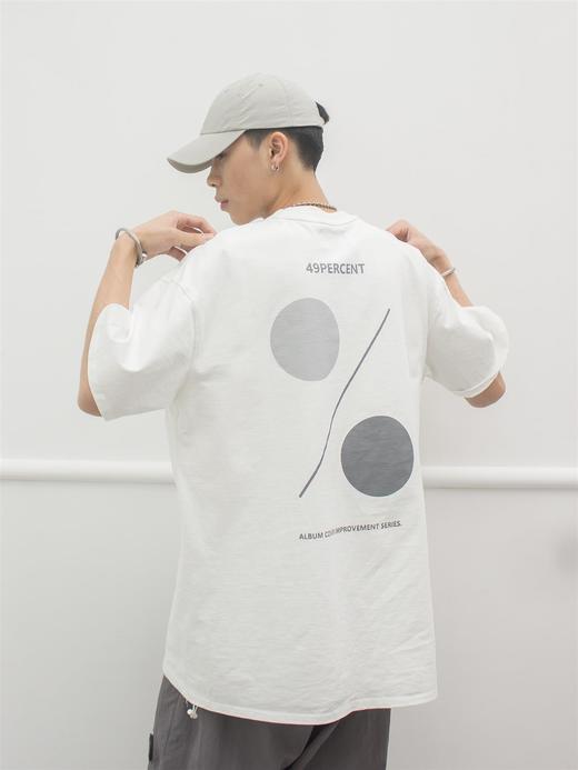 49PERCENT(49%) 20SS 白色专辑改良设计短袖 商品图1