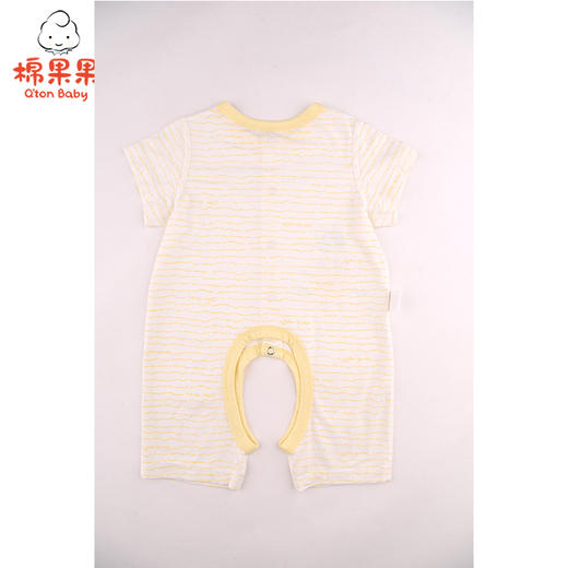 棉果果夏季新品内衣男童女童莫代尔对开开裆连体衣连身衣哈衣M201723421228 商品图1