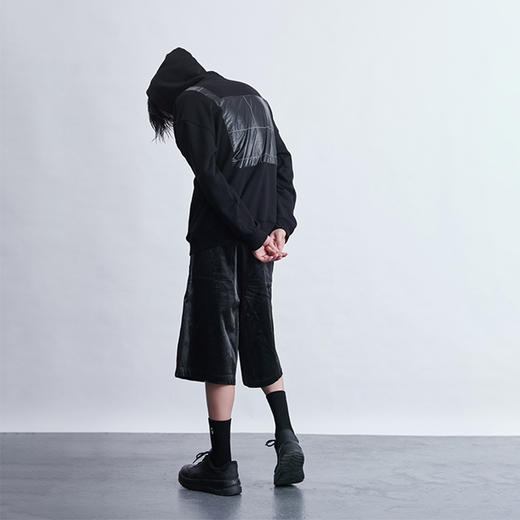 TERRAINCOGNITA20AW水母印花宽松连帽卫衣休闲长袖百搭贴布男女 商品图1