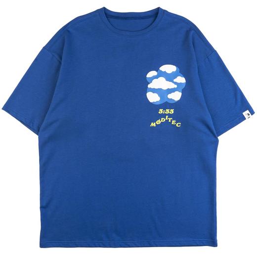 MODITEC 20SS “男孩别哭”标语发泡印花宽松短袖T恤休闲纯棉TEE 商品图3