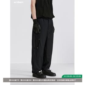 ATTEMPT SS21 “STOMACHION” 点线面分割羊毛混纺西裤休闲直筒