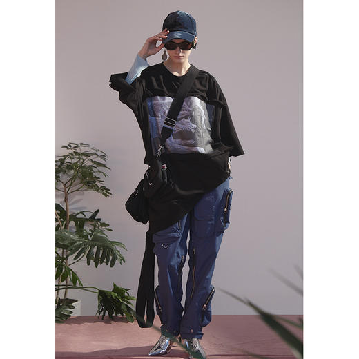 UMAMIISM 20SS 城市的浪漫运作  宽松休闲复古版型多口袋登山裤 商品图0