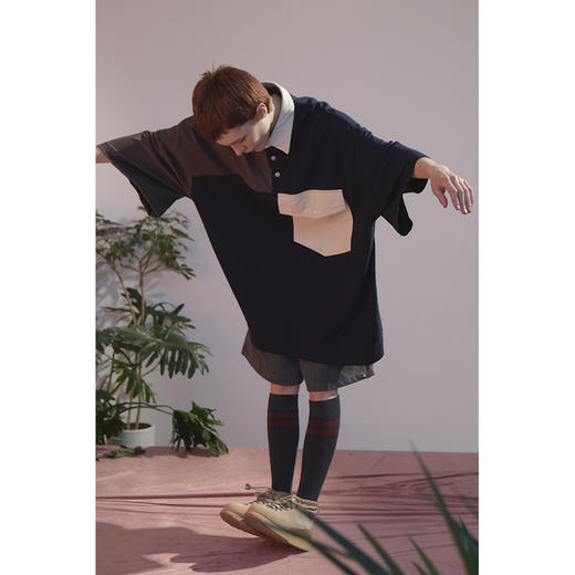 UMAMIISM 20SS 伟大的油画家夏日纯棉翻领OVERSIZE马球POLO衫 商品图3