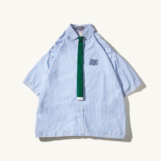 UMAMIISM 20SS 轻薄速干薇薇安莫娘小圆衬衫领可拆卸领带短袖衬衫 商品图4