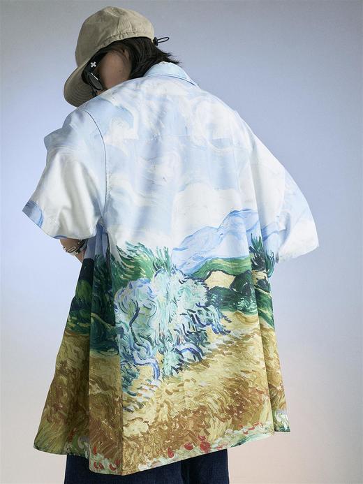 MODITEC 20SS 夏季星空麦田油画古巴mojito衬衫 宽松夏威夷衬衫 商品图1