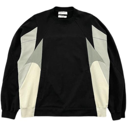 ATTEMPT SS21锐角穿插圆领卫衣国潮拼接撞色情侣廓形休闲无帽卫衣 商品图4