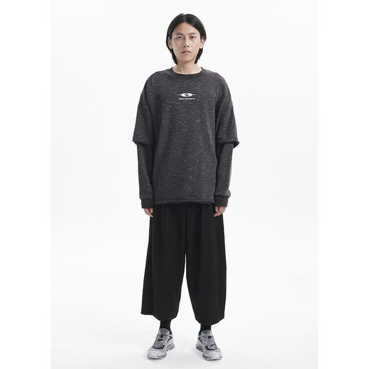 TERRA INCOGNITA20AW手工破坏假两件套头卫衣宽松休闲百搭男女 商品图2