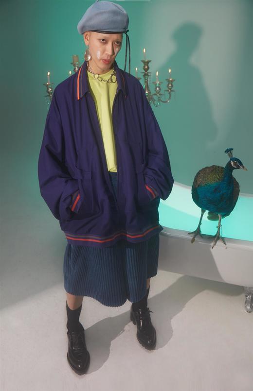 UMAMIISM 有茂密声 21SS 破损下摆棒球融合衬衫 商品图1