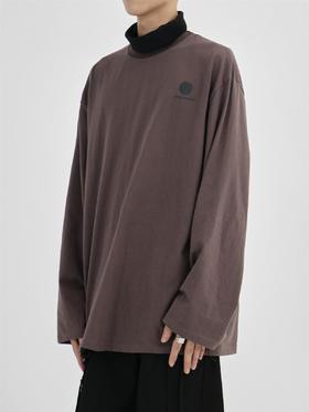 49PERCENT(49%)4色圆环印花基础打底长袖圆领薄款