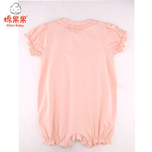 棉果果夏季女童花边短袖连体衣连身衣哈衣M222727221311 商品图1