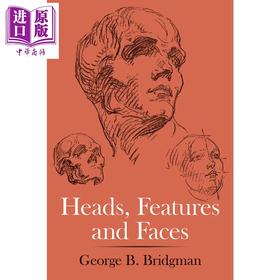 【中商原版】Heads, Features and Faces 进口艺术 头部、特征和脸部绘画教学