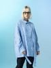 MODITEC 飘带条纹衬衫袖衬衣潮流宽松外套男女胡宇桐刘也林墨同款 商品缩略图1