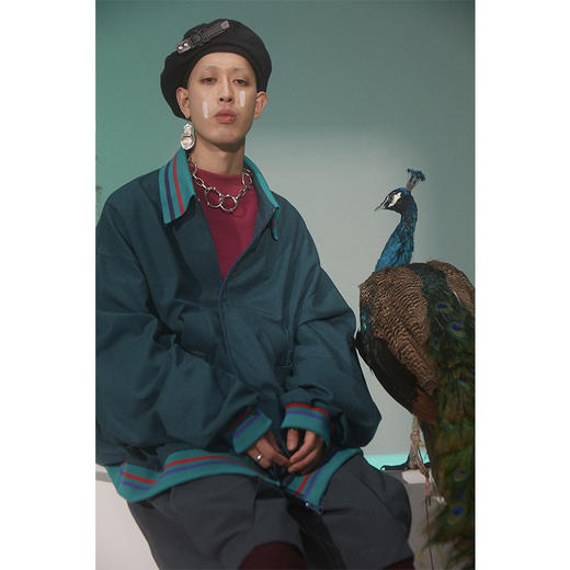 UMAMIISM 有茂密声 21SS 破损下摆棒球融合衬衫 商品图2