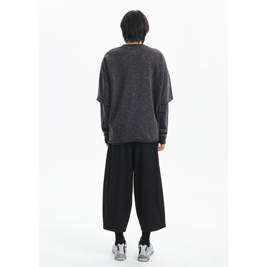 TERRA INCOGNITA20AW手工破坏假两件套头卫衣宽松休闲百搭男女 商品图3