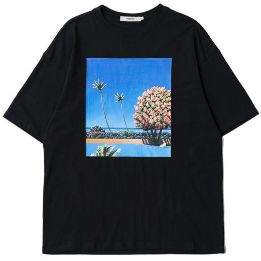 MODITEC 20SS 风景印花落肩宽松短袖 数码直喷工艺潮流T恤 商品图3