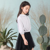 【舒适透气上衣】mettekids童装娃娃领白色衬衫T恤女童春季新款卫衣服 商品缩略图2