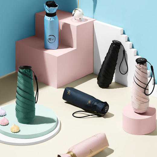 【超级迷你“拇指伞”】迷你晴雨伞超小便携抗风防水遮阳伞多层隔热轻巧结实时尚个性多色可选太阳伞雨伞 商品图3