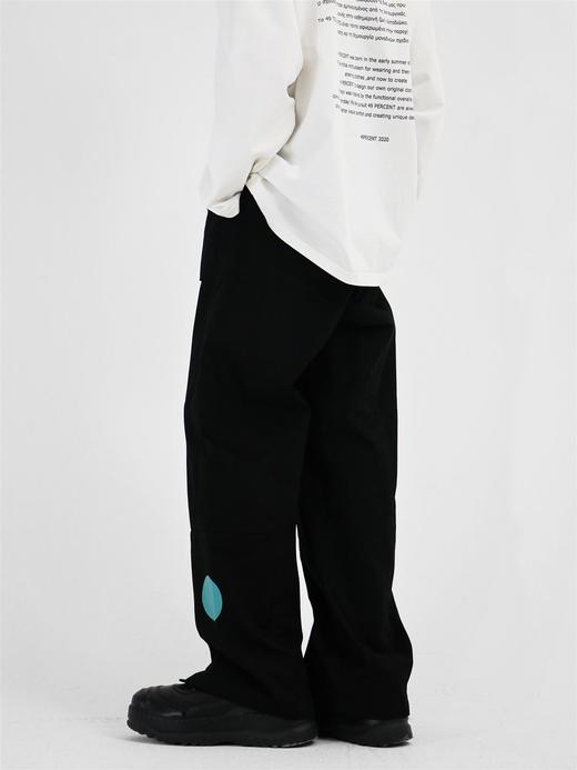 49PERCENT(49%)黑色太空印花拉链休闲裤潮流 商品图1