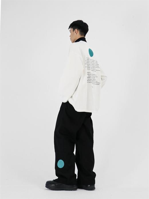 49PERCENT(49%)古文印花拉链太空探索卫衣男女休闲圆领 商品图3