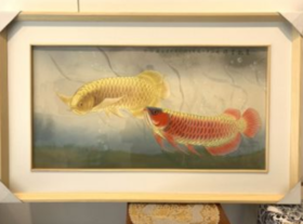 王烛明：高温窑变色釉画珐琅彩瓷板画《双龙呈祥》