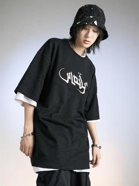 MODITEC 20SS 三色字母LOGO基础短袖 百搭竹节棉短袖 宽松潮流T恤