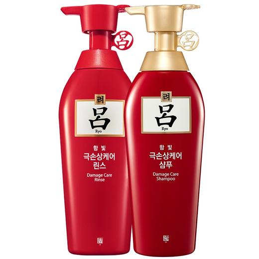 韩国 Ryo/吕 红吕含光耀护损伤修护洗发水+护发素套装400ml+400ml【香港直邮】 商品图0