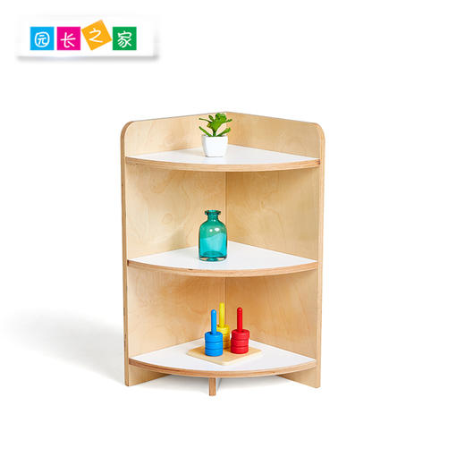 幼儿园家具实木教具转角柜架 蒙氏教具 桦木直角转角柜 商品图2