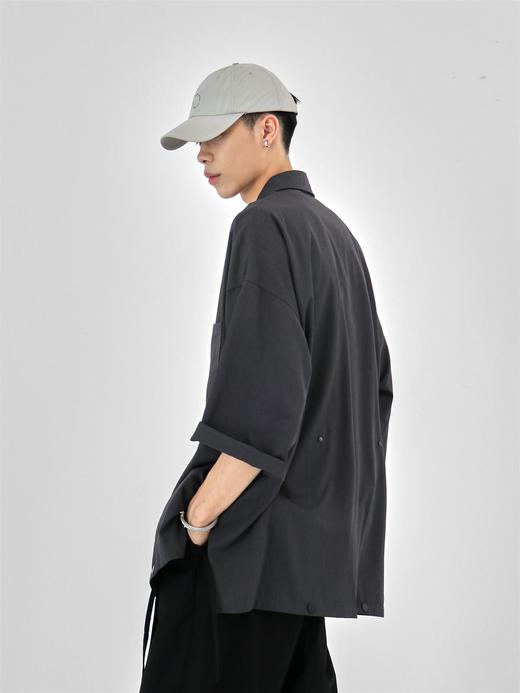 49PERCENT(49%)太空灰多形态西装衬衫外套七分袖 商品图1