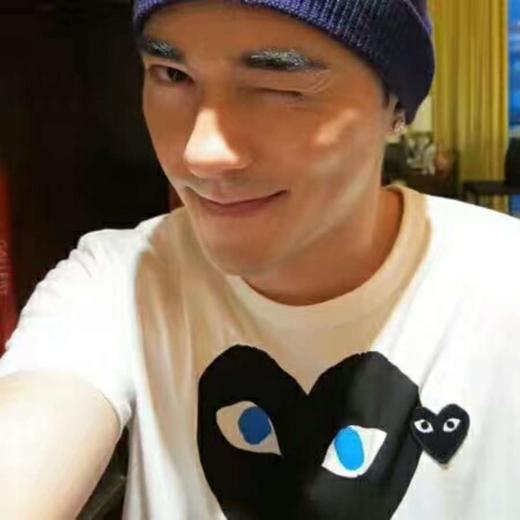 川久潮牌T恤play女明星同款爱心刺绣保龄纯棉短袖男情侣装亲子装 商品图2