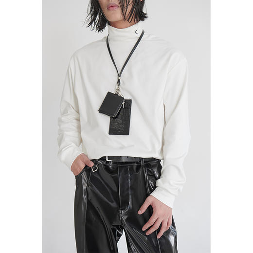 TERRAINCOGNITA多用百搭鳄鱼压纹挂脖小包可拆卸三卡位卡包零钱包 商品图0