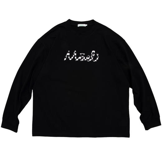 MODITEC 20FW 双色花朵棋盘格漫画长袖TEE 宽松薄款长袖 OVERSIZE 商品图3