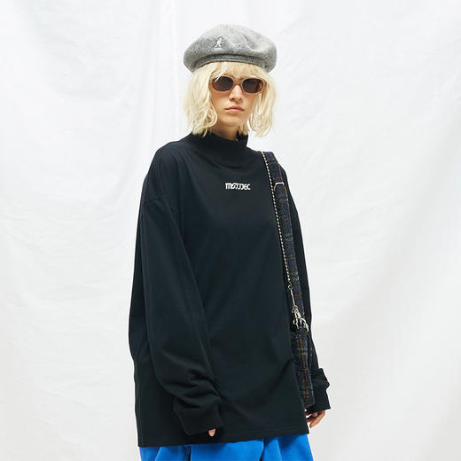 MODITEC 20秋冬 特殊印花高领卫衣 三色基础打底高领长袖t恤 商品图0