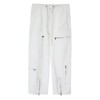 49PERCENT(49%) 原创设计白色不规则拉链口袋阔腿裤 商品缩略图4