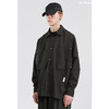 ATTEMPT SS21褐色翻领衬衫外套国潮男女立体口袋落肩宽松休闲衬衣 商品缩略图1