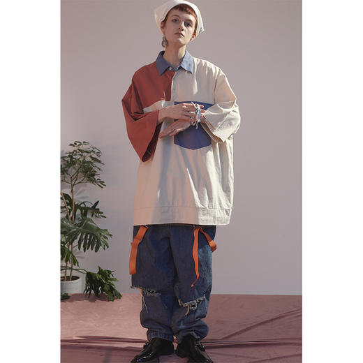 UMAMIISM 20SS 伟大的油画家夏日纯棉翻领OVERSIZE马球POLO衫 商品图1