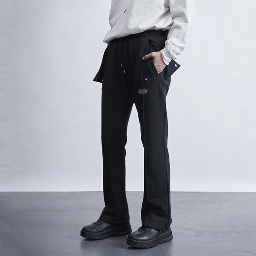 TERRAINCOGNITA20AW微喇叭定染抽绳运动卫裤直筒休闲百搭长裤男女 商品图0